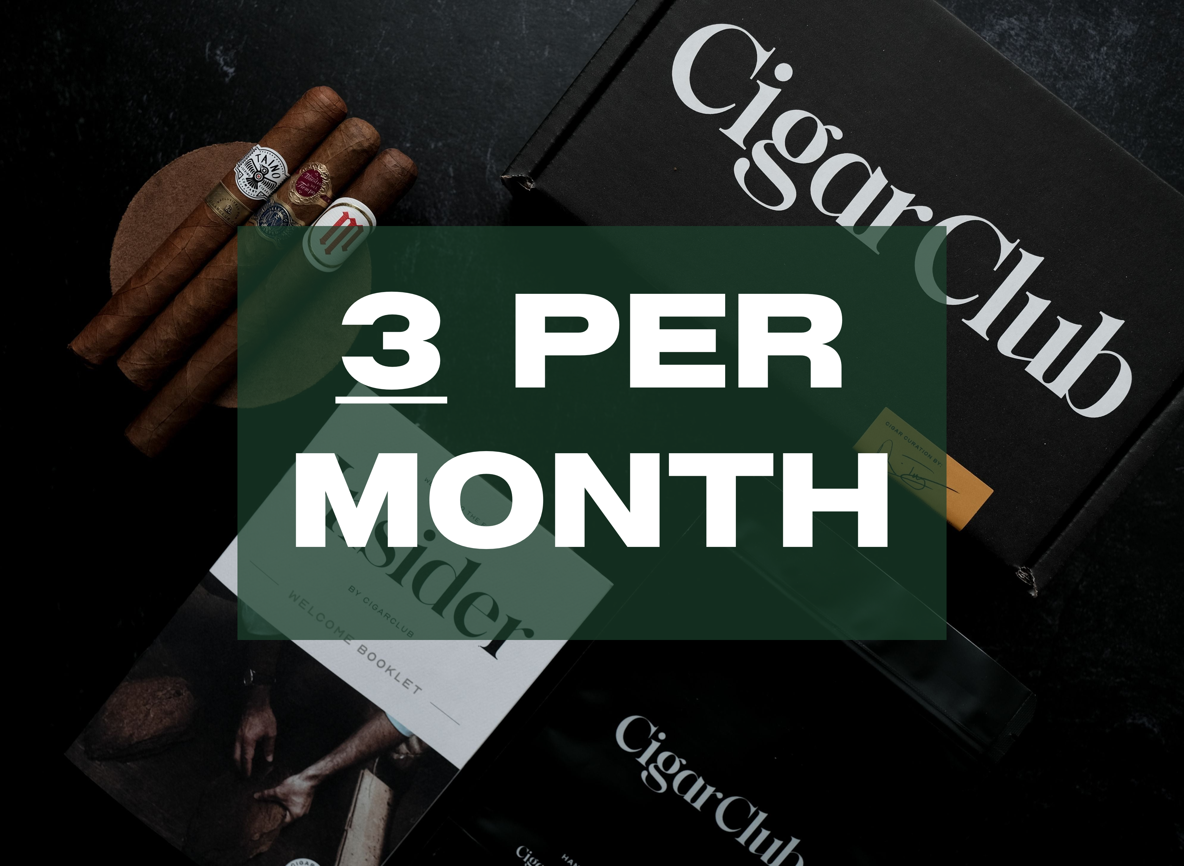 Cigar Subscription Gift - 3 Cigars/Month - [Cigar Club] - [cigar subscription]