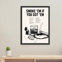 Cigar Art - Smoke 'Em If You Got 'Em - [Cigar Club] - [cigar subscription]