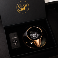 CigarClub Gift Set: Torch Lighter + Porcelain Ashtray - [Cigar Club] - [cigar subscription]
