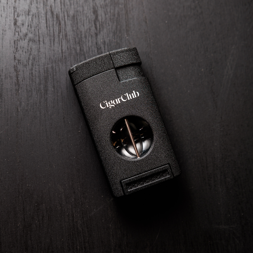 CigarClub Gift Set: Torch Lighter + Porcelain Ashtray