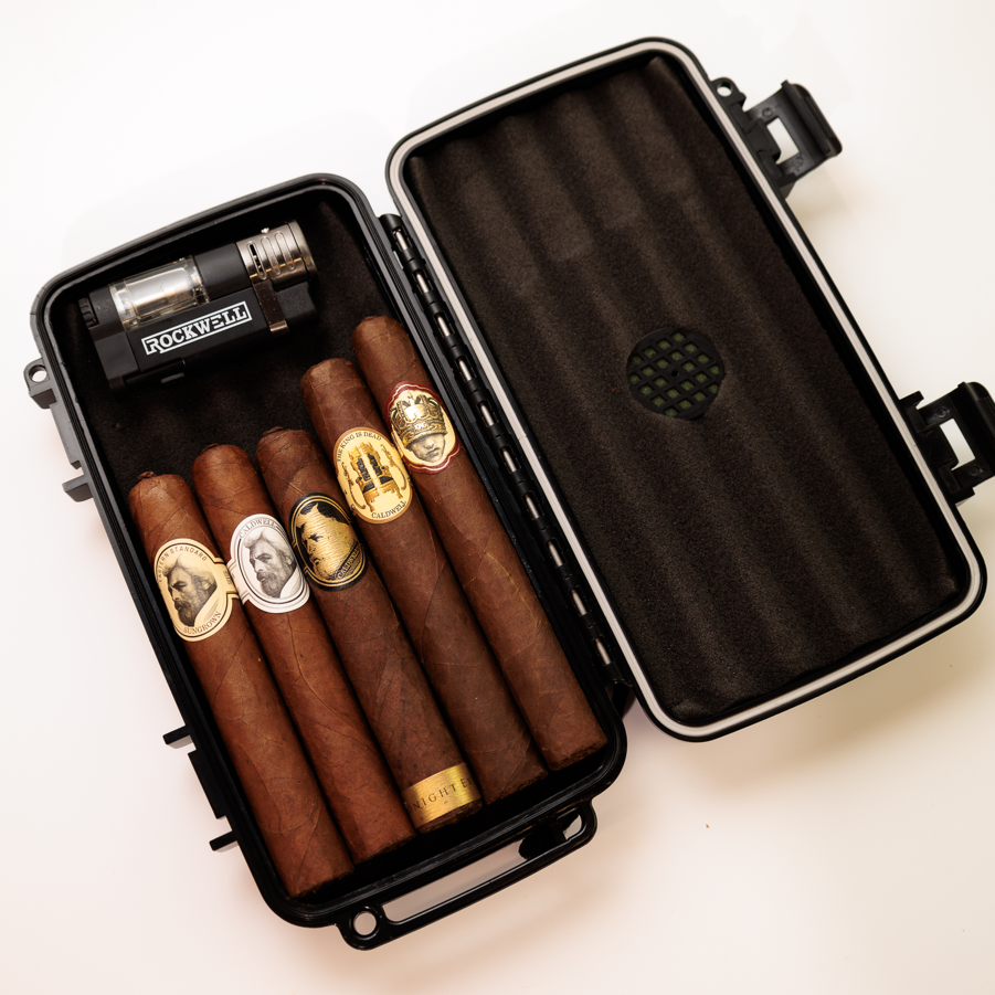Caldwell 5-Cigar Sampler and Travel Humidor – CigarClub.com